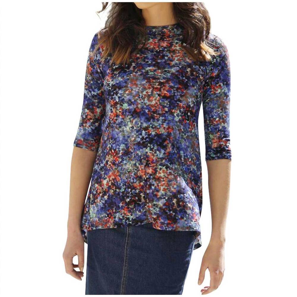 NEW DANIELLA FAYE petal top in blue